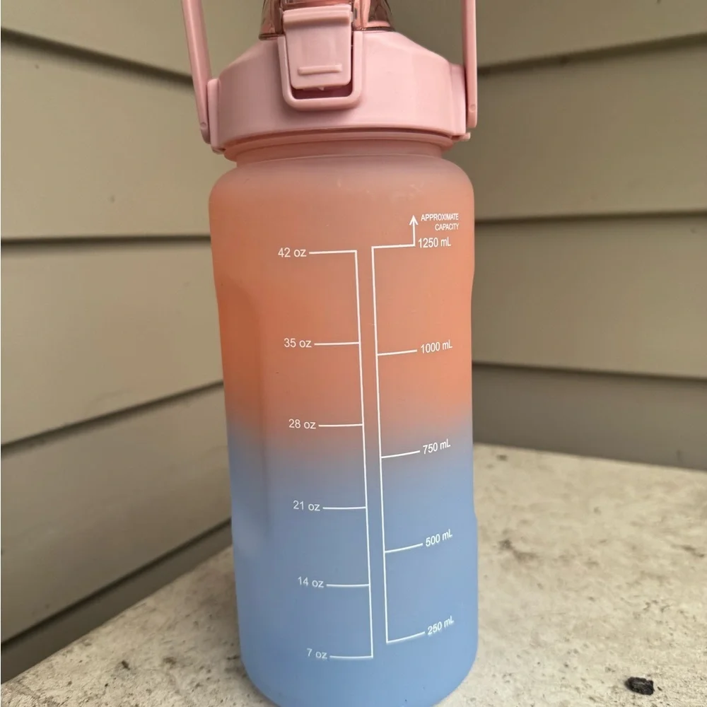 Gradient Pink and Blue Water Bottle